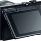 Canon Câmera sem espelho EOS M100 com lente de 15 a 45 mm - Wi-Fi, Bluetooth e NFC (preta)