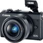Canon Câmera sem espelho EOS M100 com lente de 15 a 45 mm - Wi-Fi, Bluetooth e NFC (preta)